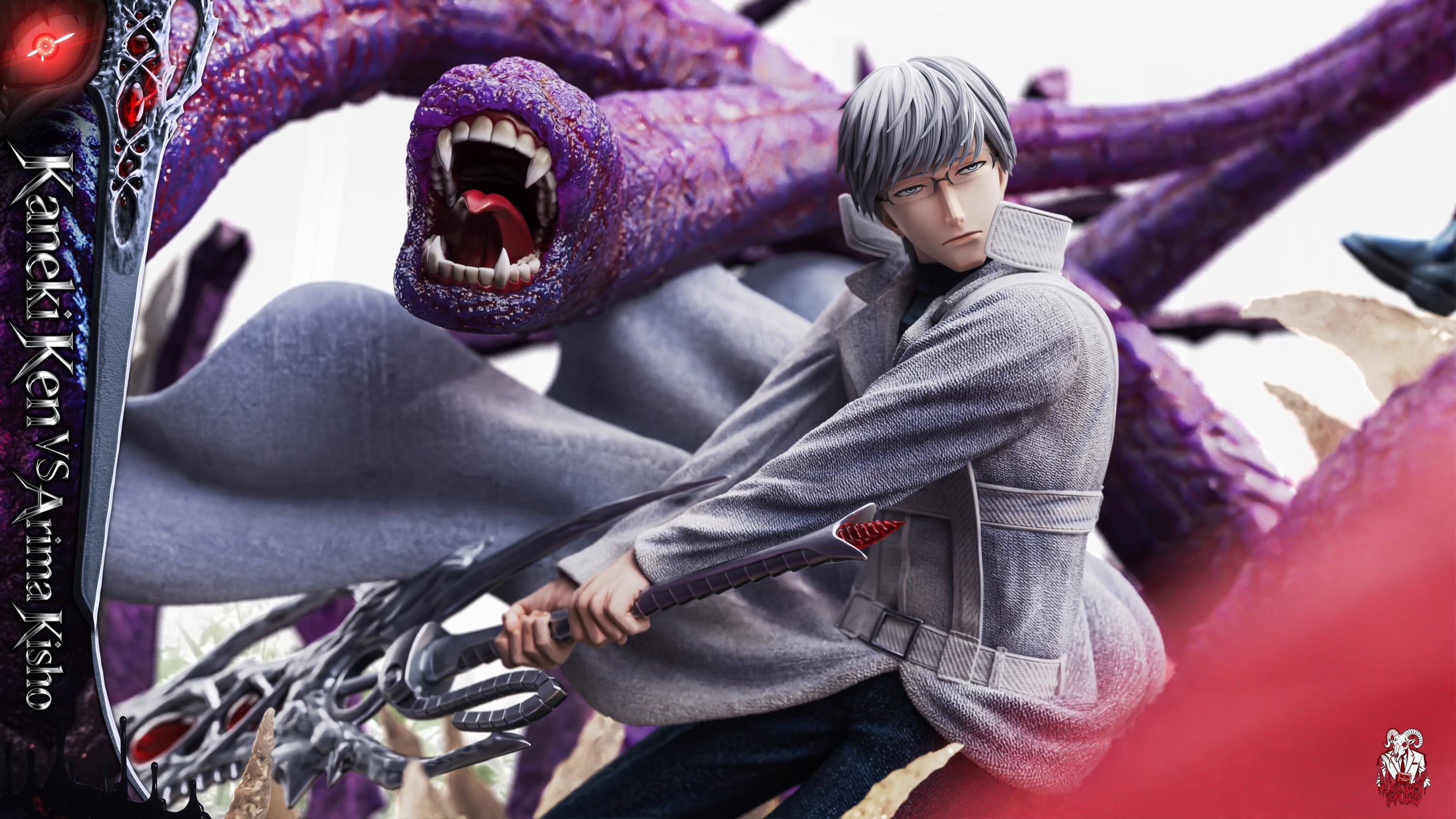 Tokyo Ghoul Black Goat Studio Kaneki Ken Vs Arima Kisho