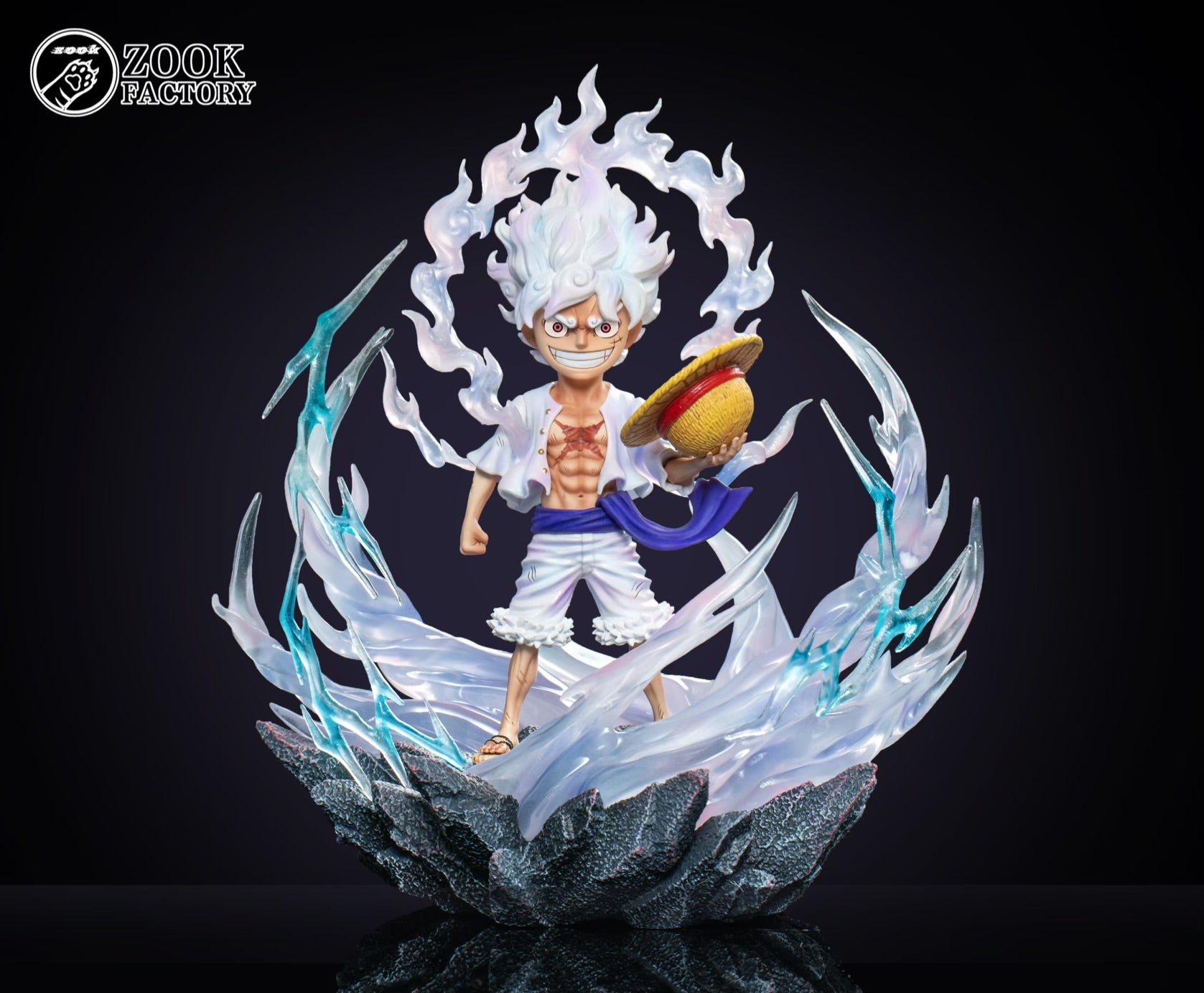 One Piece Zook Factory Studio Luffy Straw Hat Pirates Resin Statue