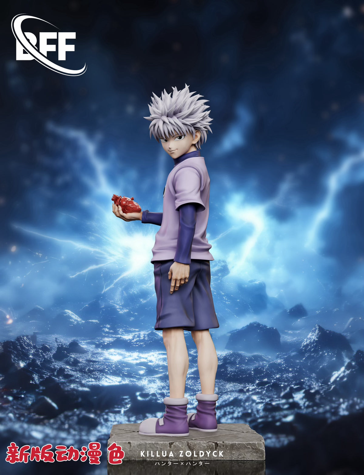 Killua Heart Rip Hunter x Hunter BFF Studio Killua Hold The Heart – ClubHouse Statues