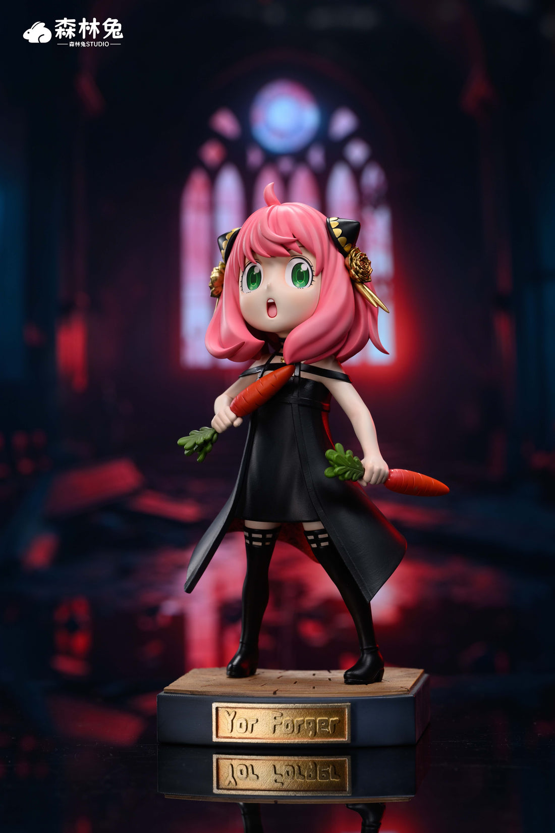 Spy x Family Forest Rabbit Studio Anya Cosplay Transformation Resin Statue