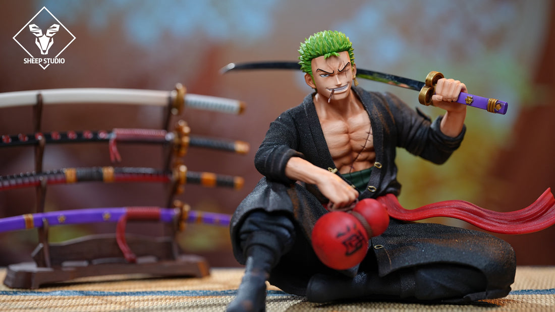 One Piece Sheep Studio Sitting Roronoa Zoro Resin Statue