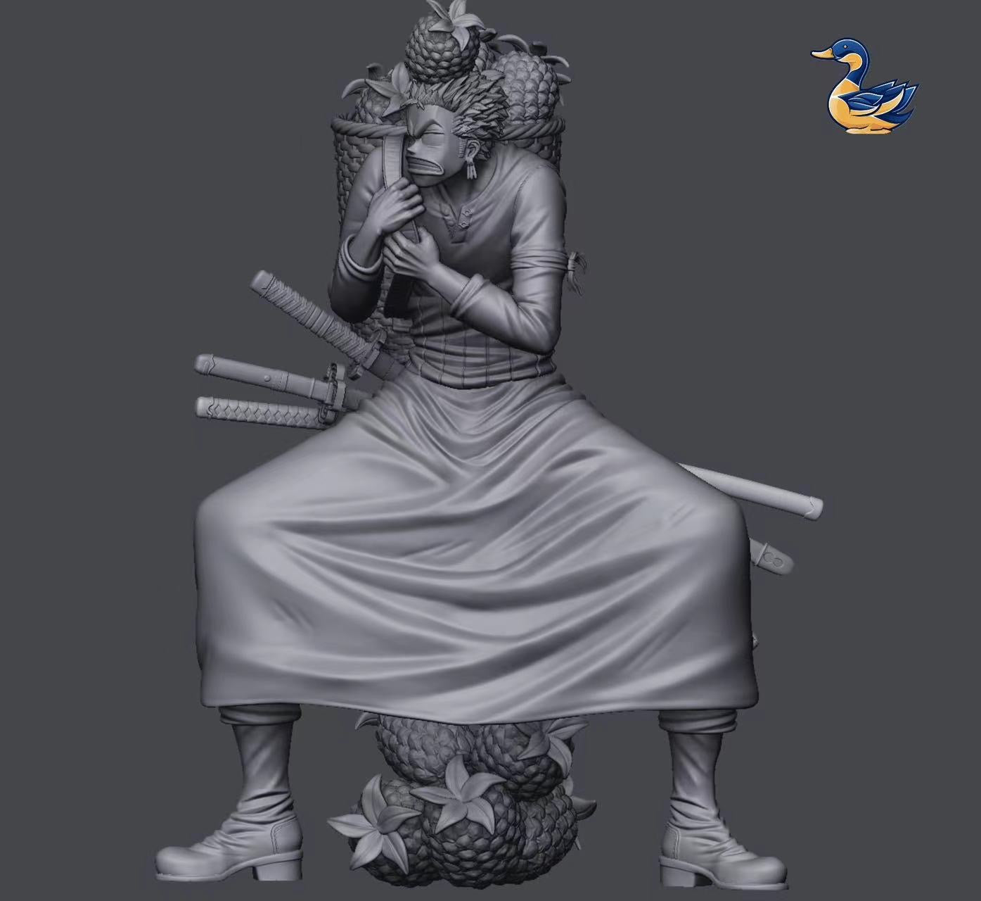 One Piece YN Studio Roronoa Zoro Pineapple Fall Resin Statue
