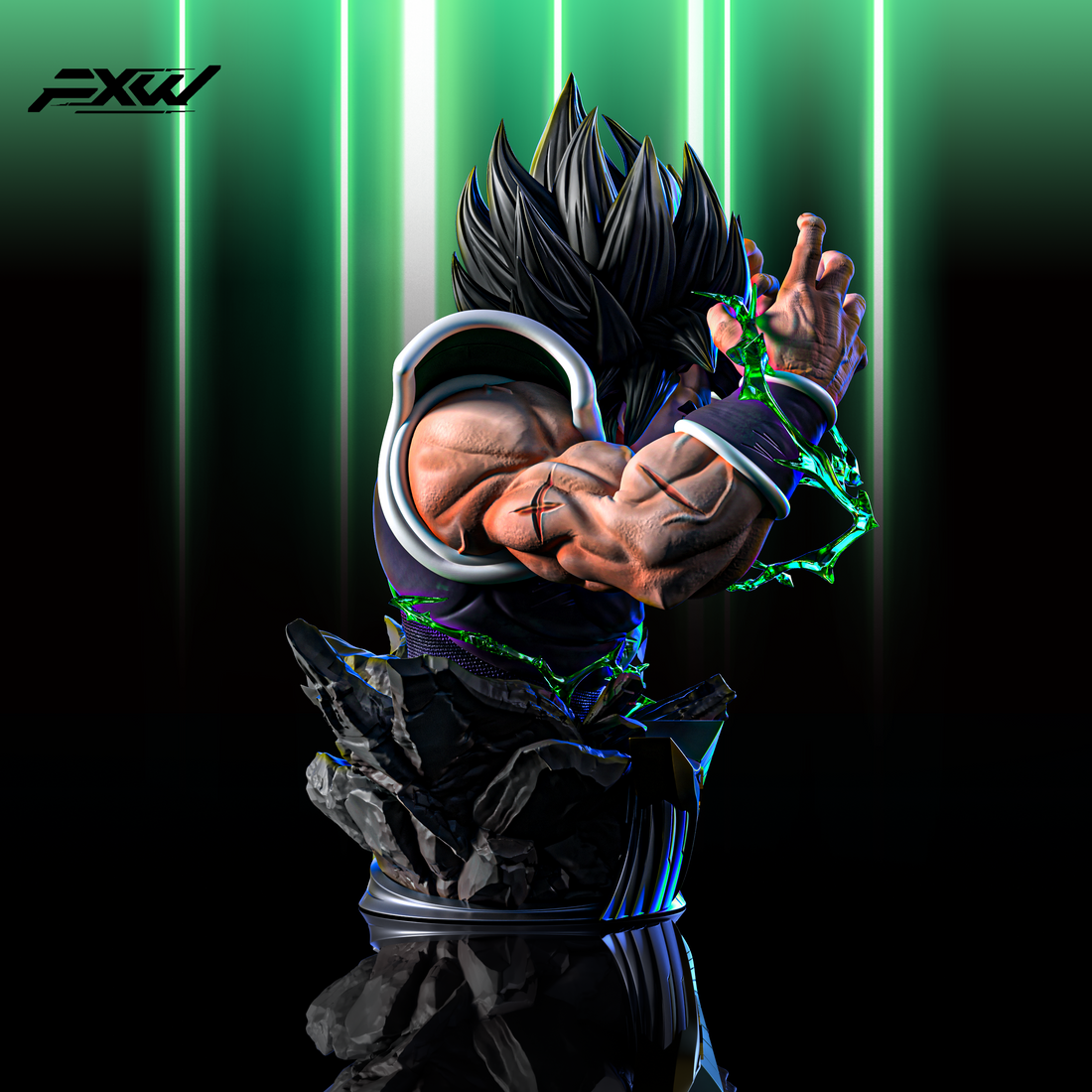 Dragon Ball FXW Studio Bust Broly Resin Statue