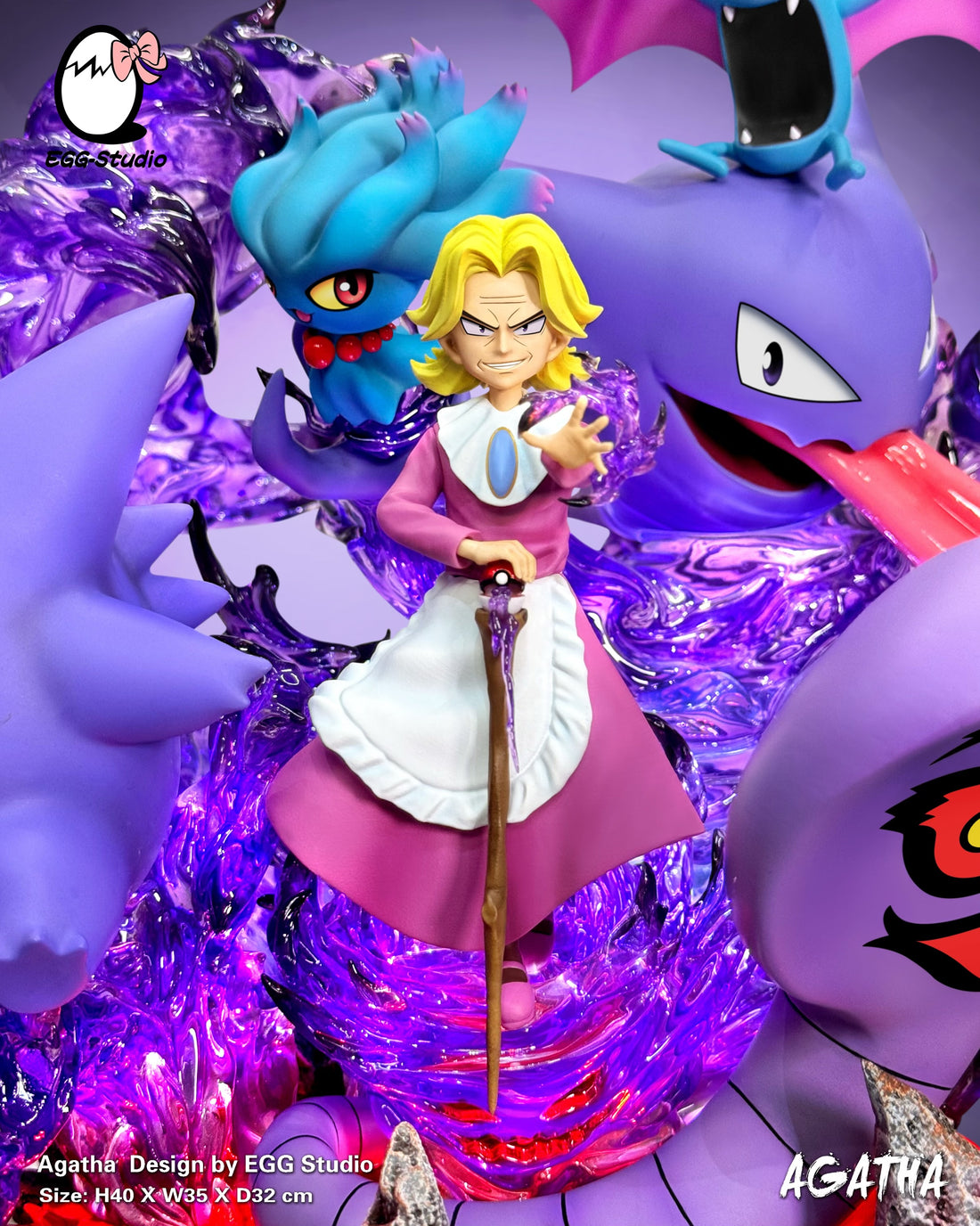 Pokemon EGG Studio Agatha Resin Statue