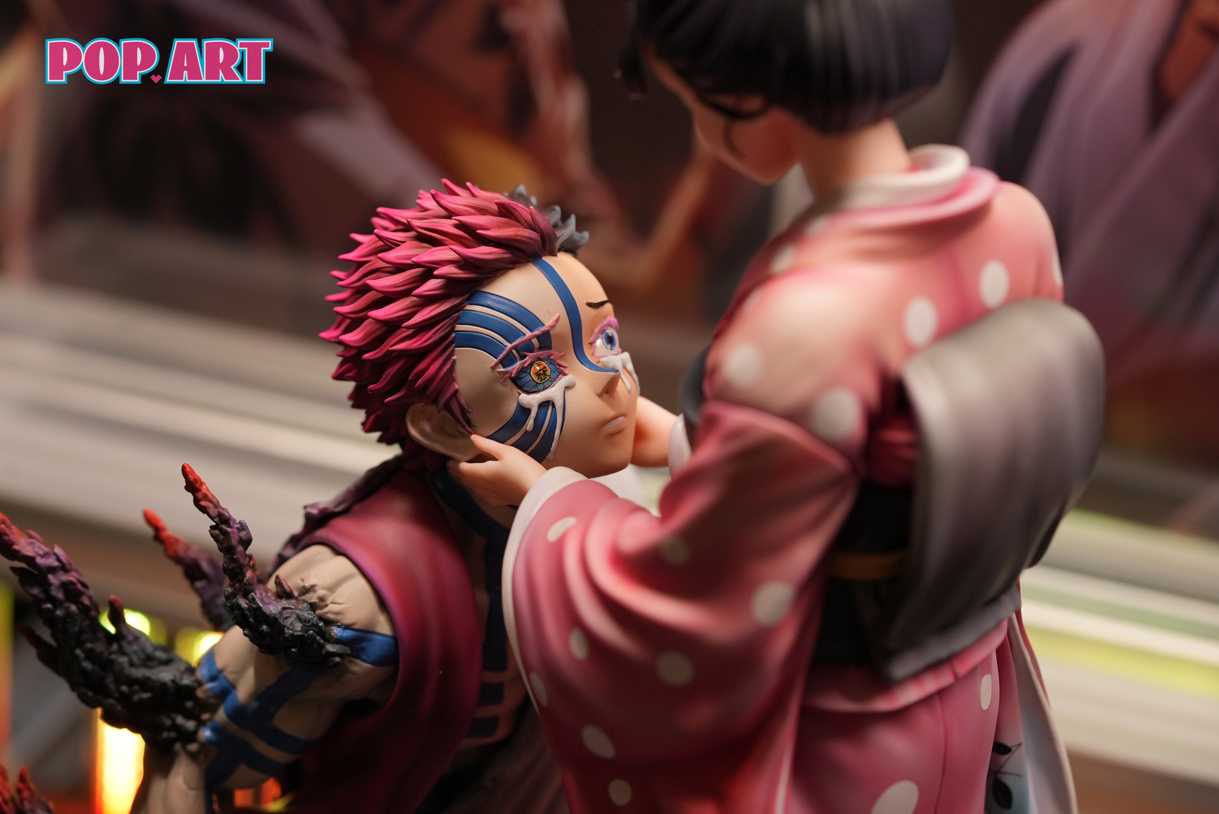 Demon Slayer Pop Art Studio Akaza x Koyuki – ClubHouse Statues