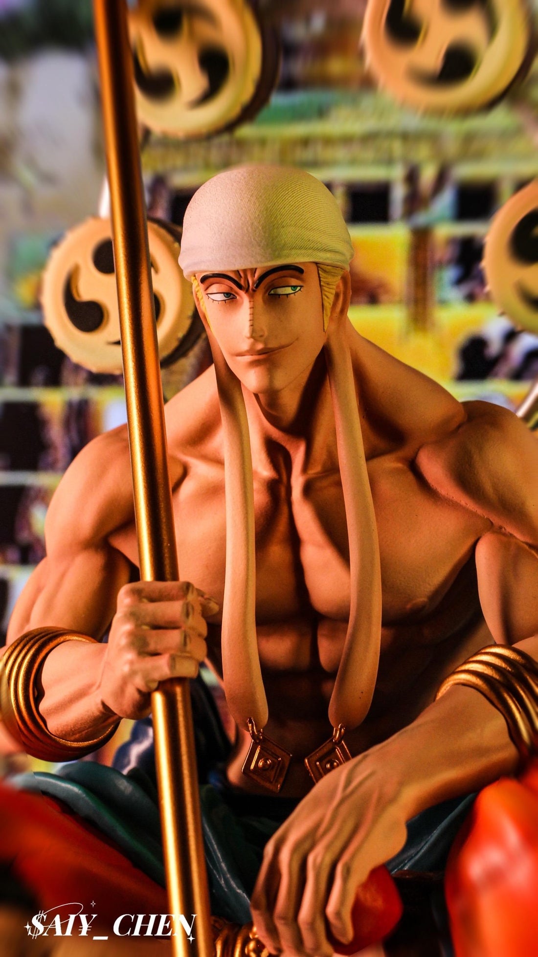 One Piece Brain Hole Studio Sitting Enel Resin Statue