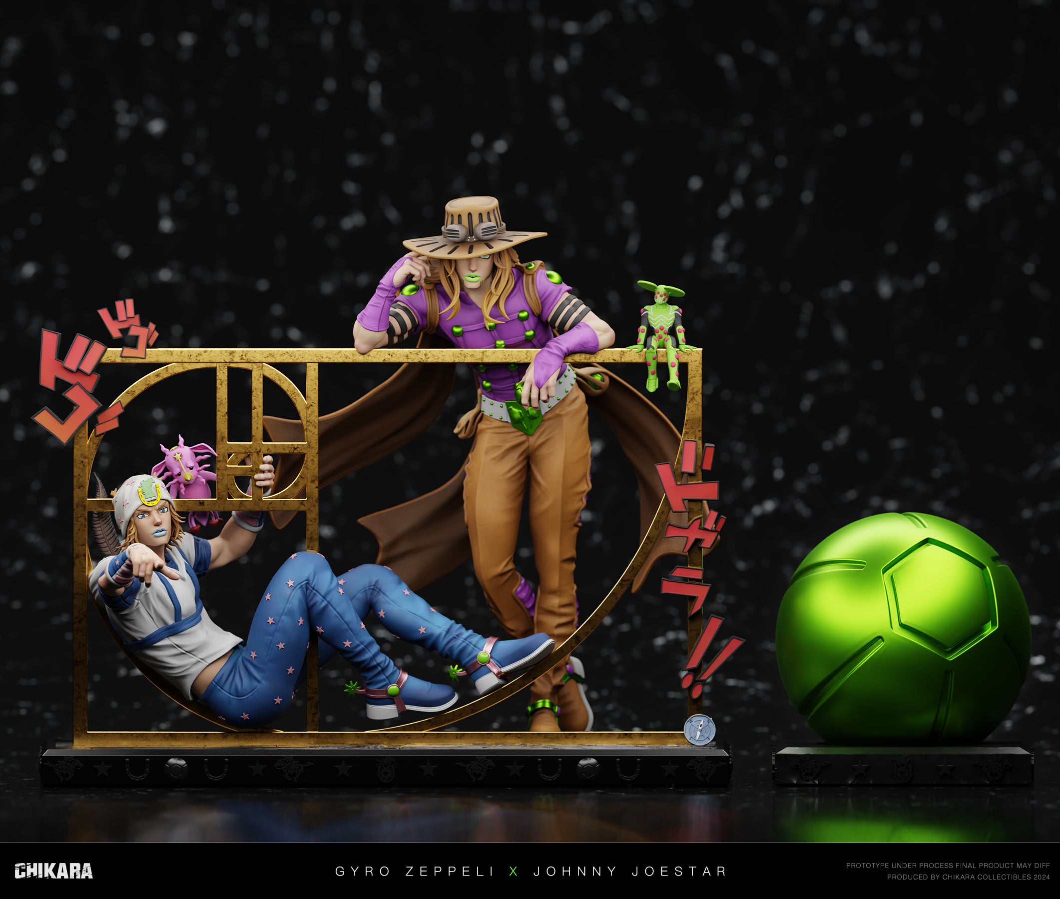 JoJos Bizarre Chikara Studio Gyro Zeppeli x Johnny Joestar