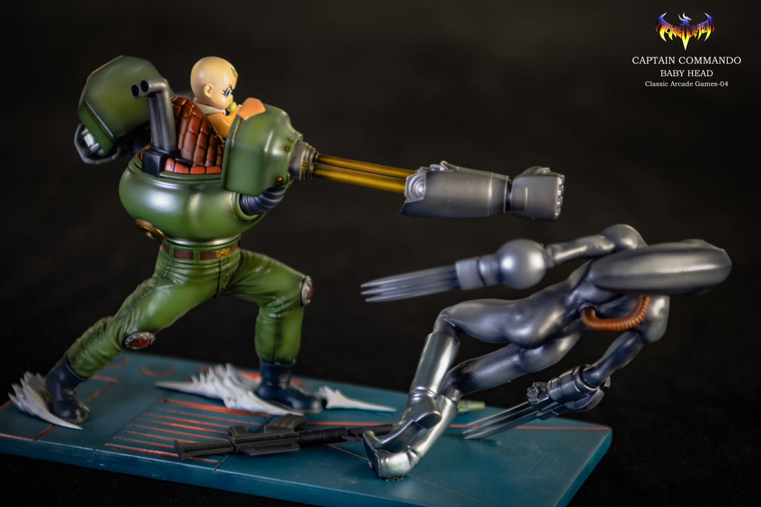 Captain Commando Toys Evolution Studio Baby Head Resin Statue