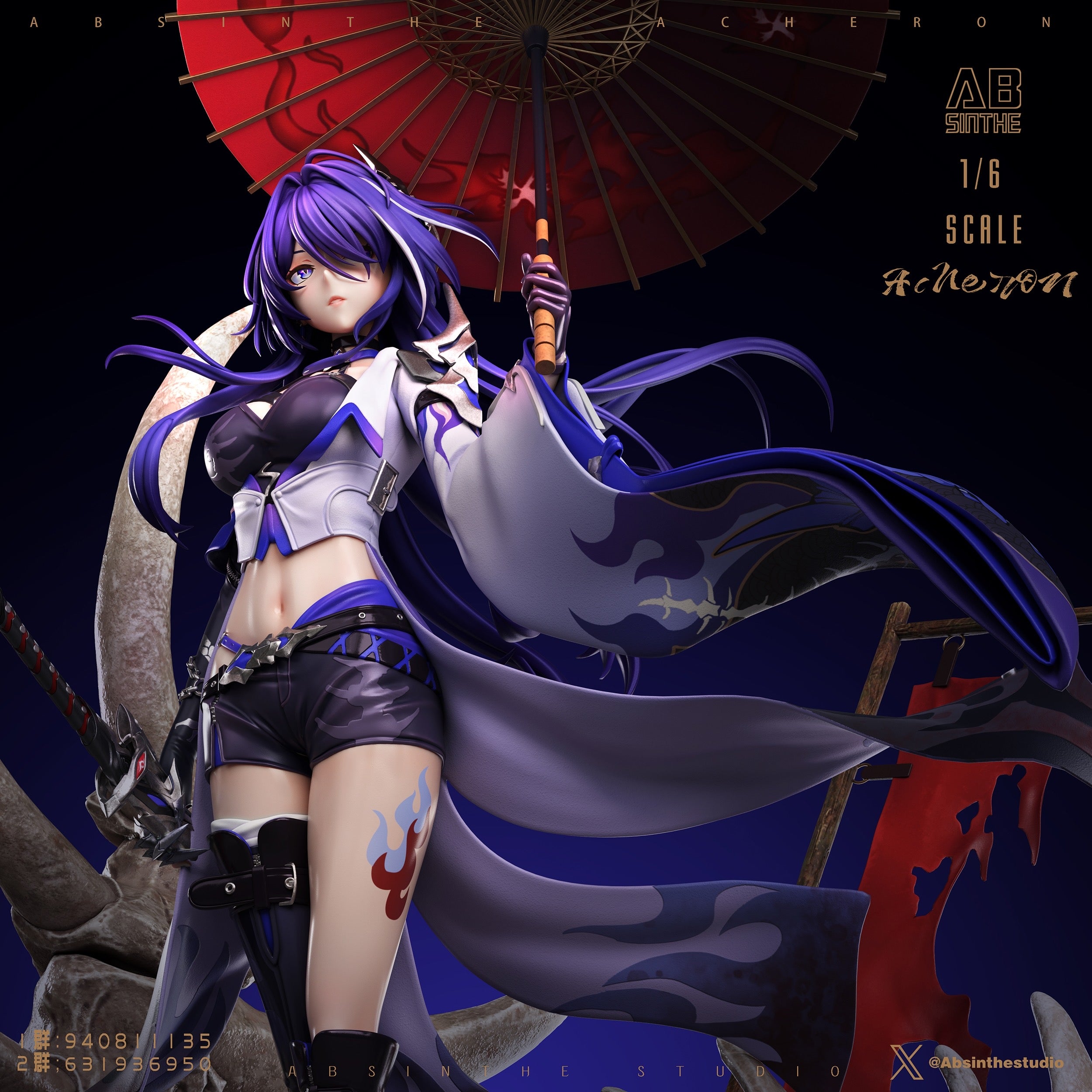Honkai Star Rail ABsinthe Studio Acheron – ClubHouse Statues