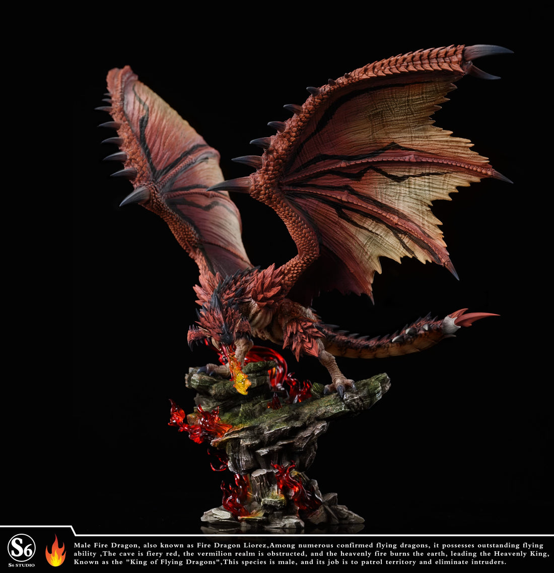 Monster Hunter S6 Studio Rathalos Resin Statue