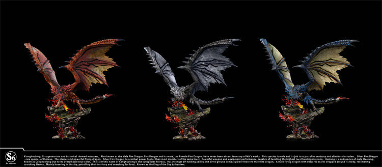 Monster Hunter S6 Studio Rathalos V2 Resin Statue – ClubHouse Statues