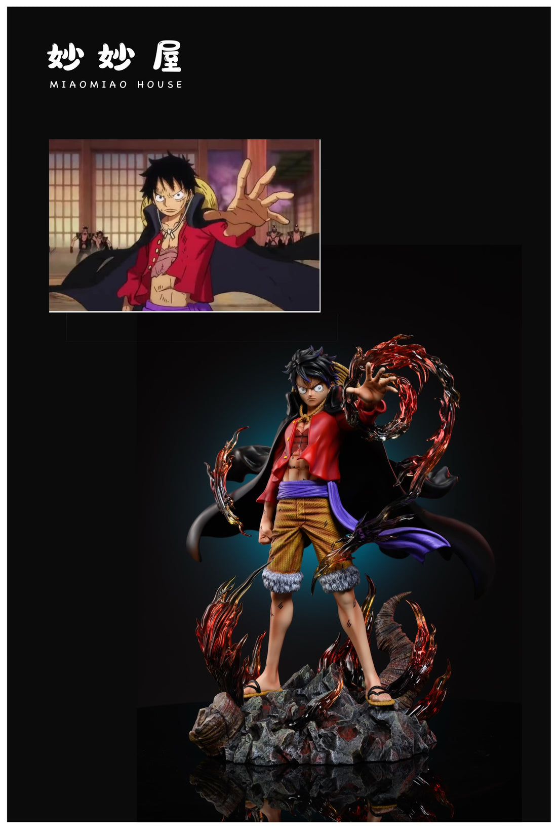 One Piece Miao Miao House Studio Monkey D Luffy Resin Statue