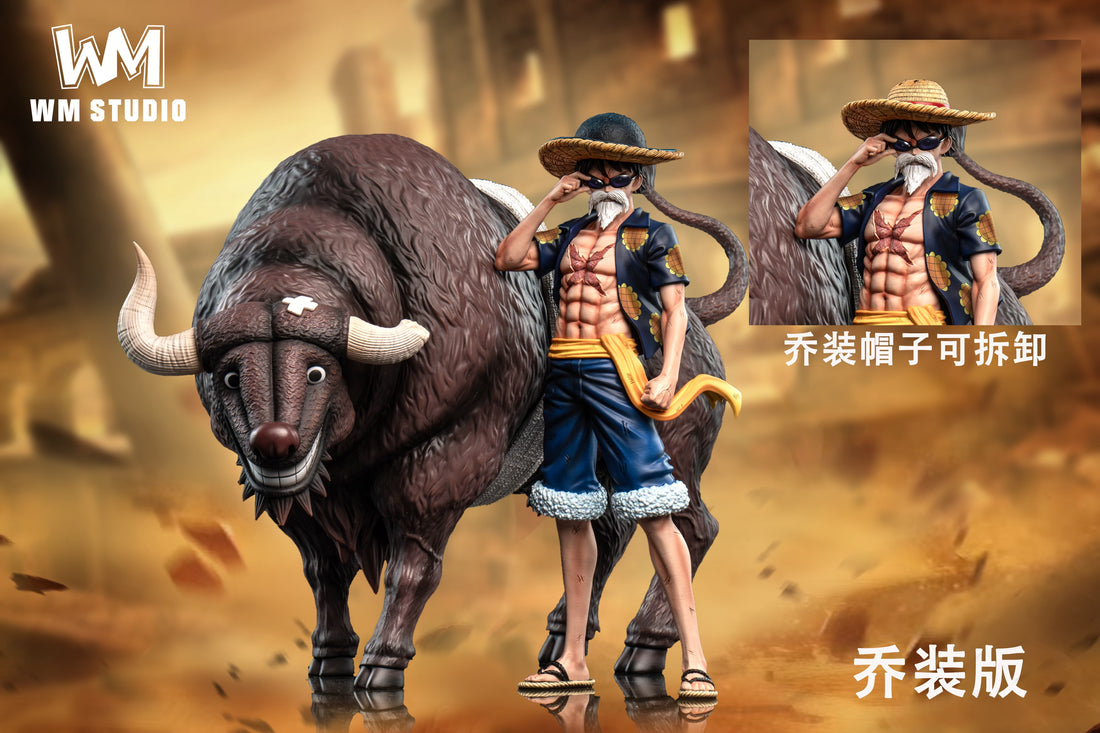 One Piece WM Studio Monkey D Luffy x Fighting Bull Resin Statue