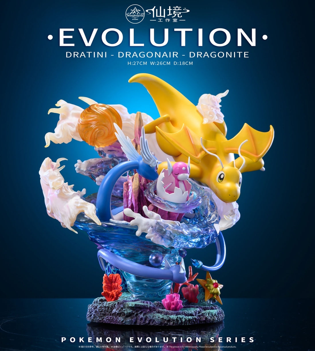 Pokemon Wonderland Studio Dragonite Resin Statue