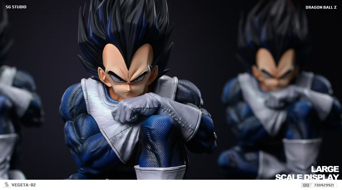 Dragon Ball SG Studio Sitting Vegeta Resin Statue