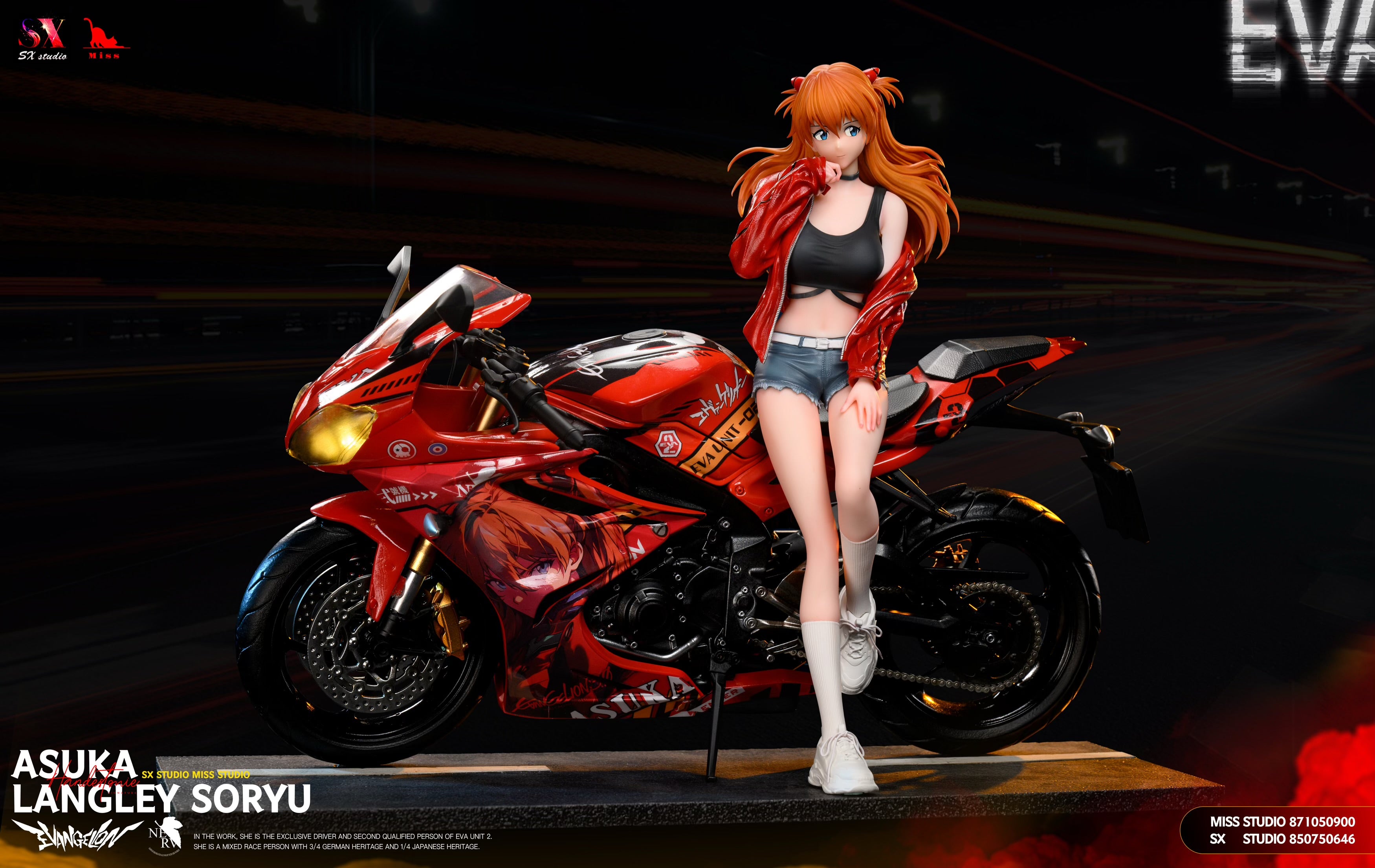 Evangelion MISS x SX Studio Motorbike Asuka Langley Soryu