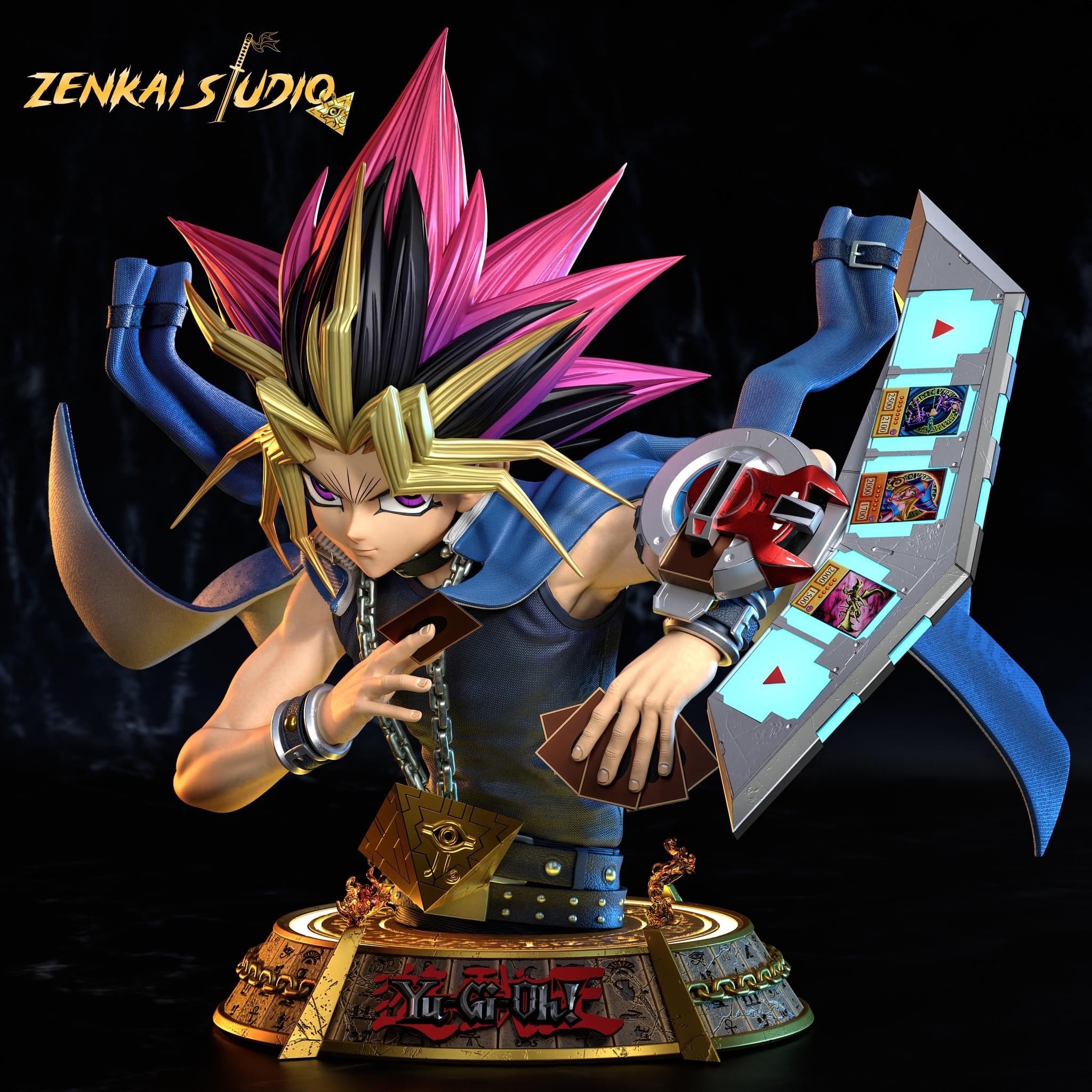 置物 yu Yu Gi Oh! Zenkai Studio Yugi Muto Life Size Bust Resin Statue