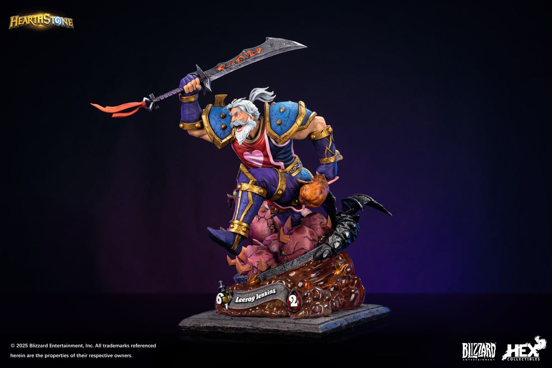 World of Warcraft HEX Collectibles Leeroy Jenkins Licensed Resin Statue