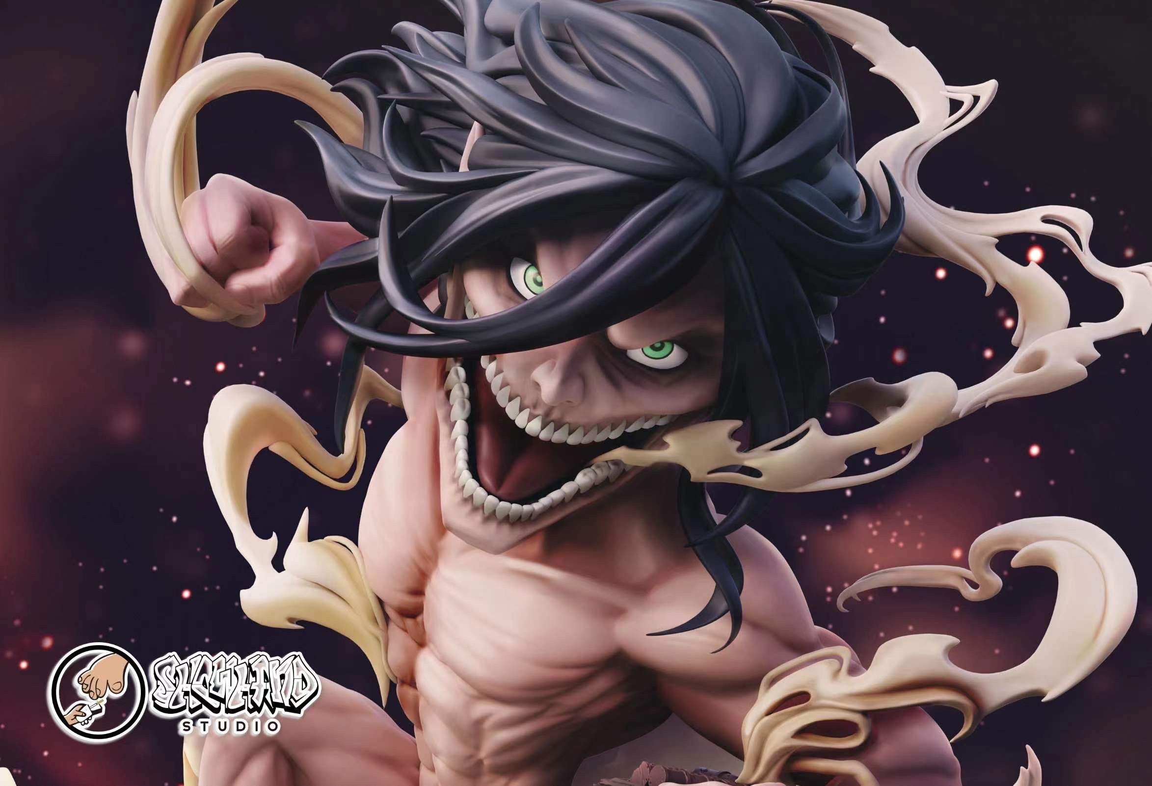 Attack on Titan Showhand Studio Eren Titan Resin Statue