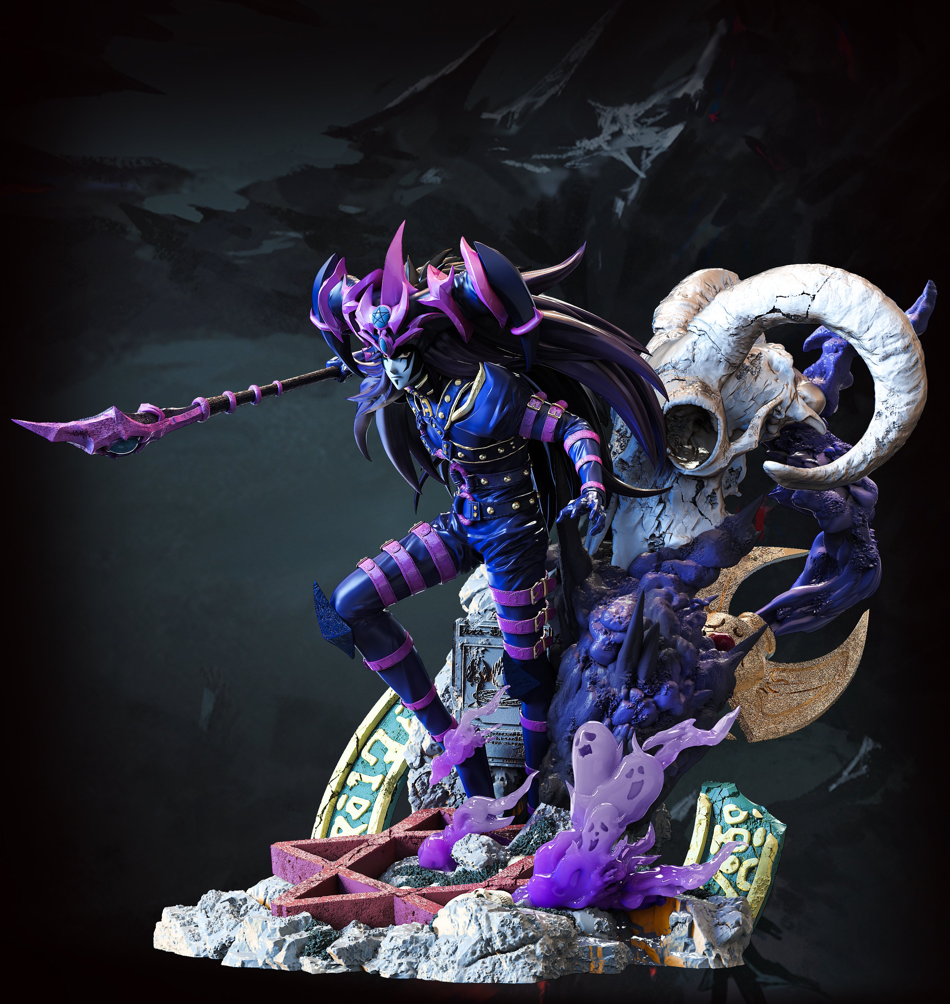 Yu Gi Oh Wasp Studio Dark Paladin x Black Magician of Chaos Resin