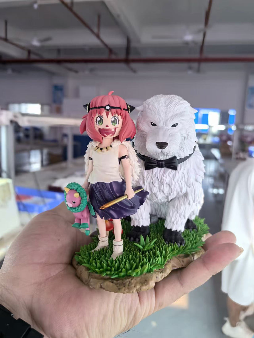 Spy x Family WaWa Studio Anya Forger Cos Princess Mononoke Resin Statu ...