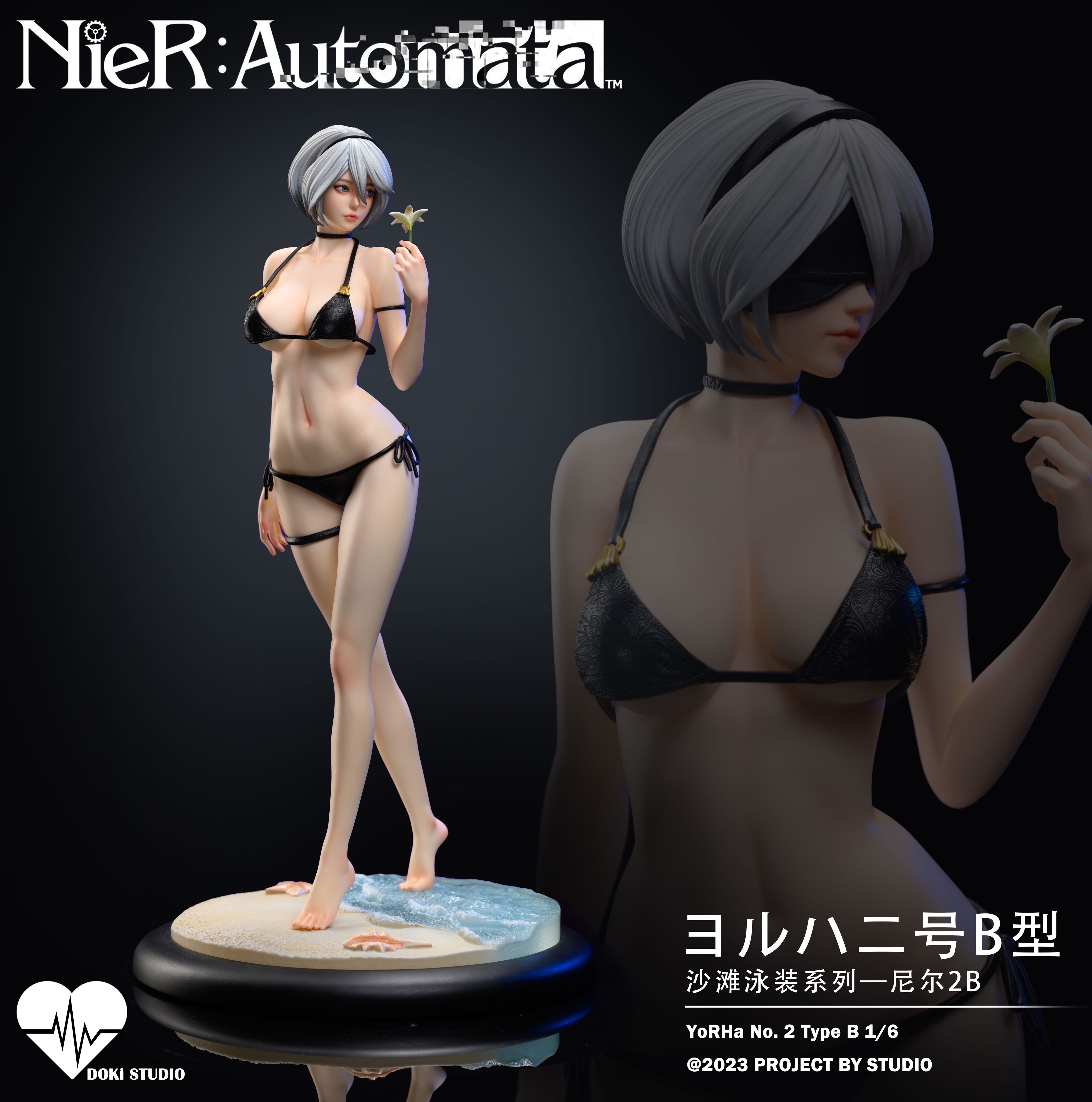 NieR Automata Doki Studio Swimwear 2B – ClubHouse Statues