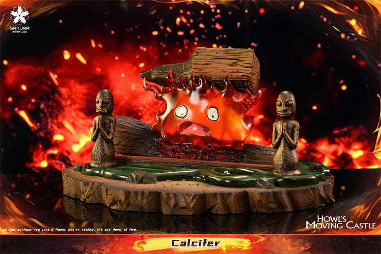 Howls Moving Castle Sakura Studio Calcifer Resin Statue