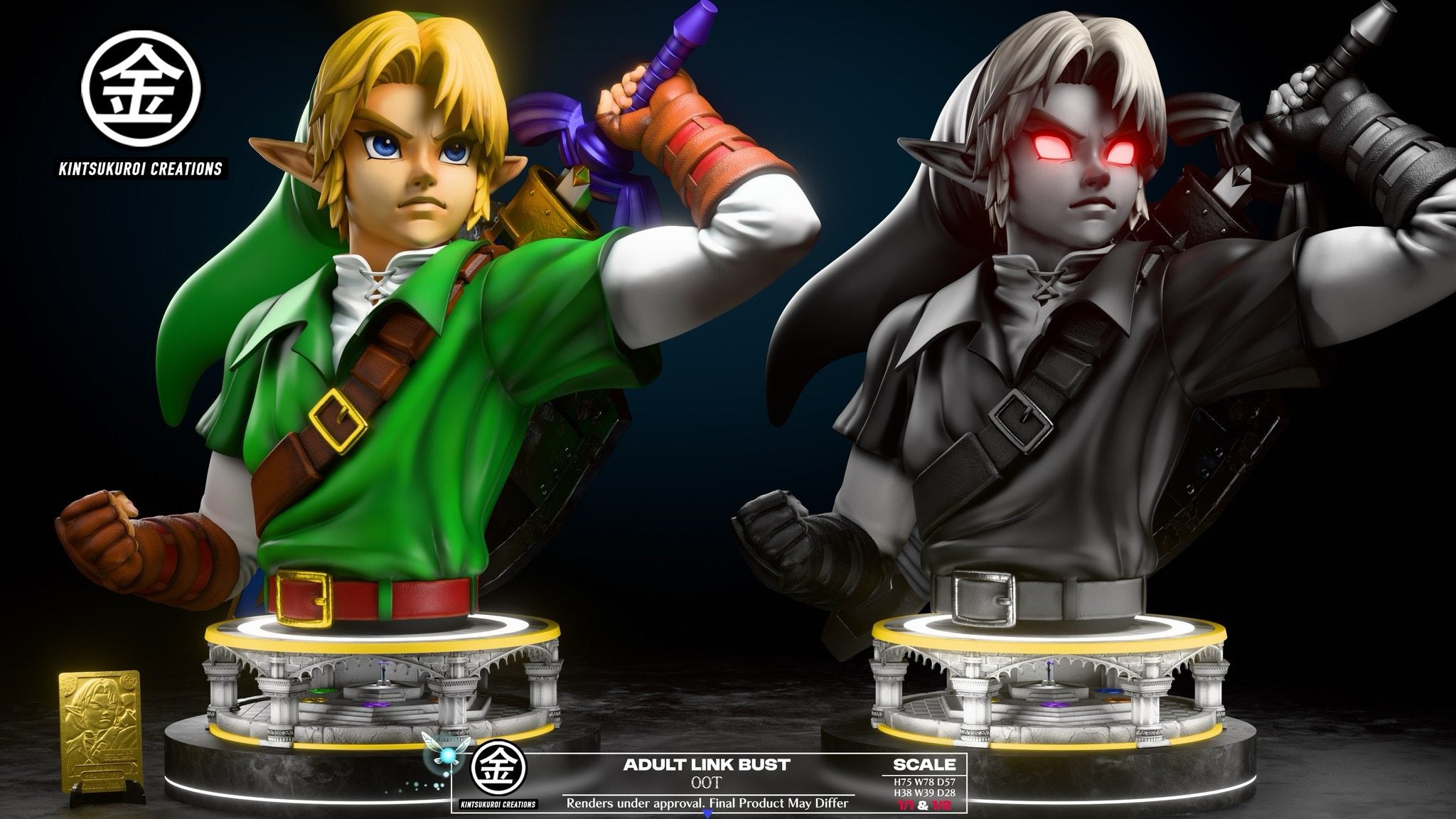 The Legend of Zelda Kintsukuroi Creations Oot Adult Link x Oot