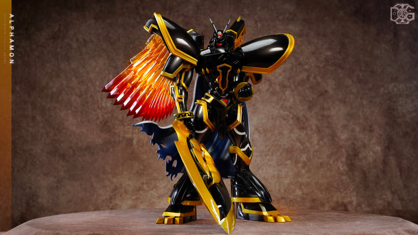 Digimon DIGITAL TOY Studio Royal Knights Alphamon Resin Statue ...