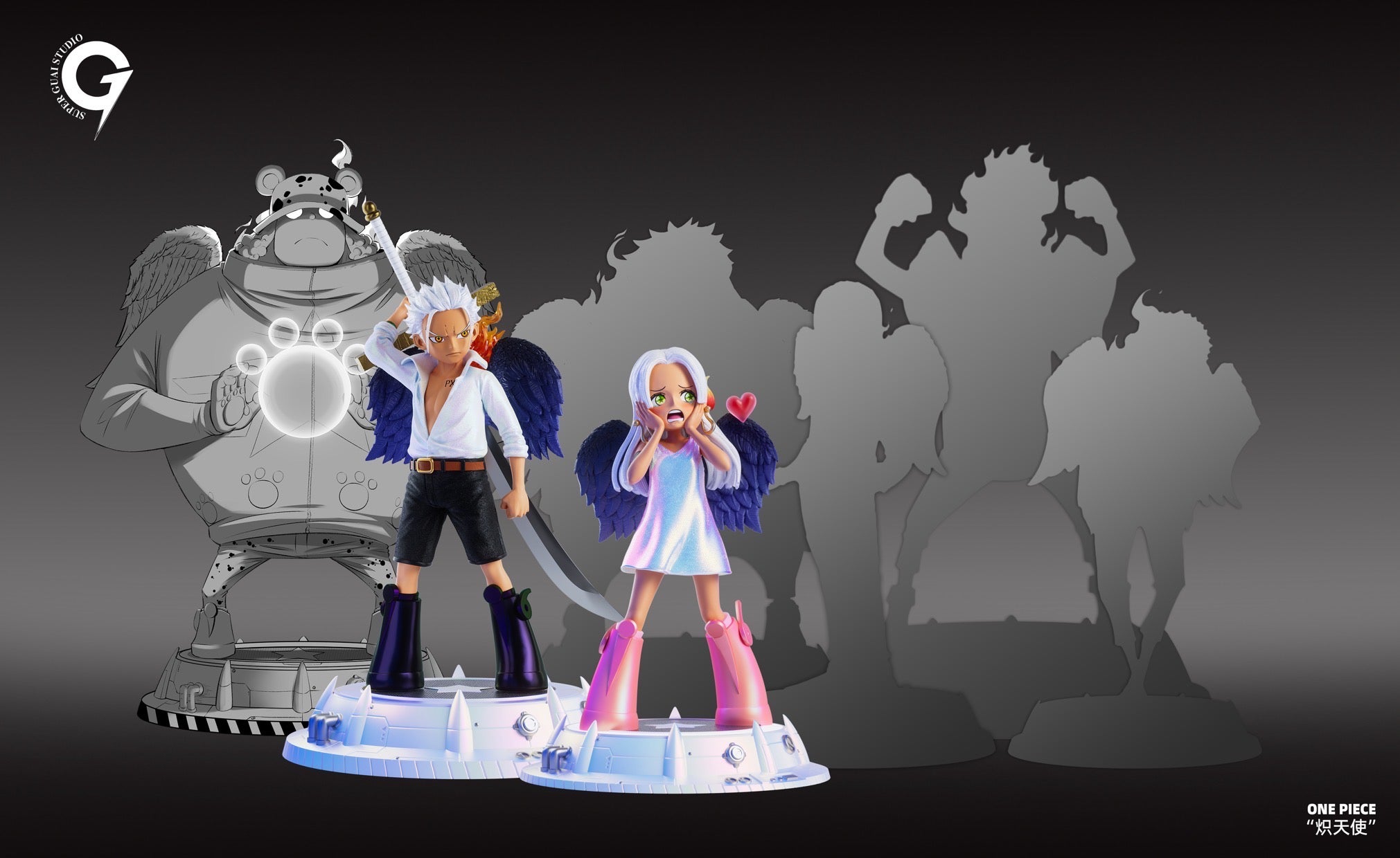 One Piece Super Guai Studio Seraphim Boa Hancock Resin