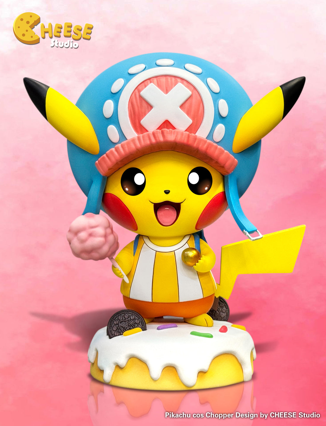 Pokemon EGG x Cheese Studio Pikachu COS Chopper Resin Statue