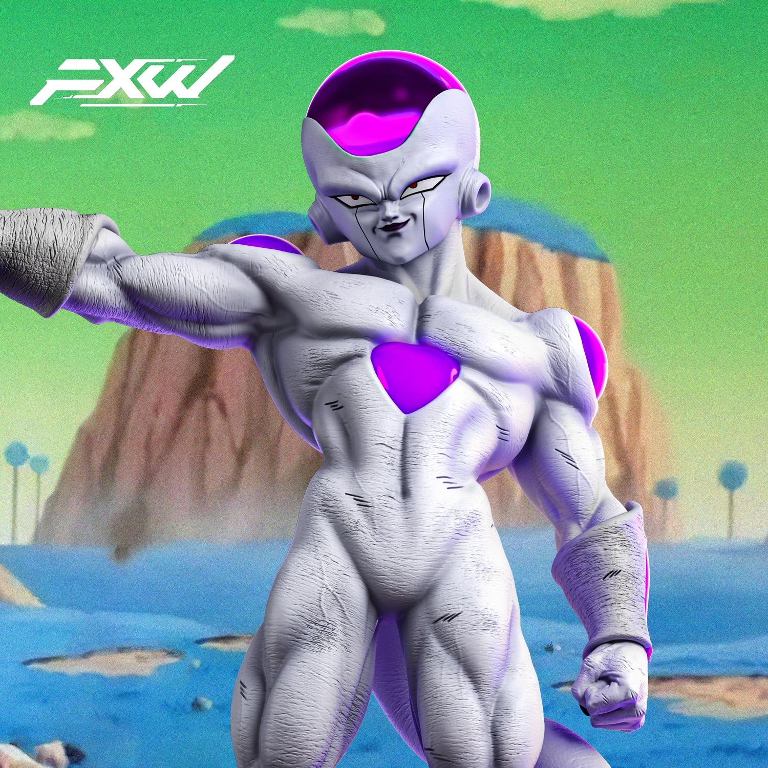 Dragon Ball FXW Studio Frieza 4th Form Resin Statue – ClubHouse Statues