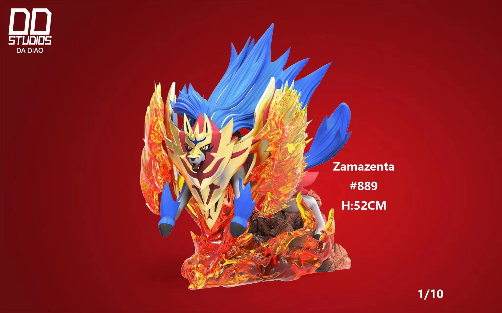 Pokémon DD Studio Zacian x Zamazenta Resin Statue – ClubHouse Statues
