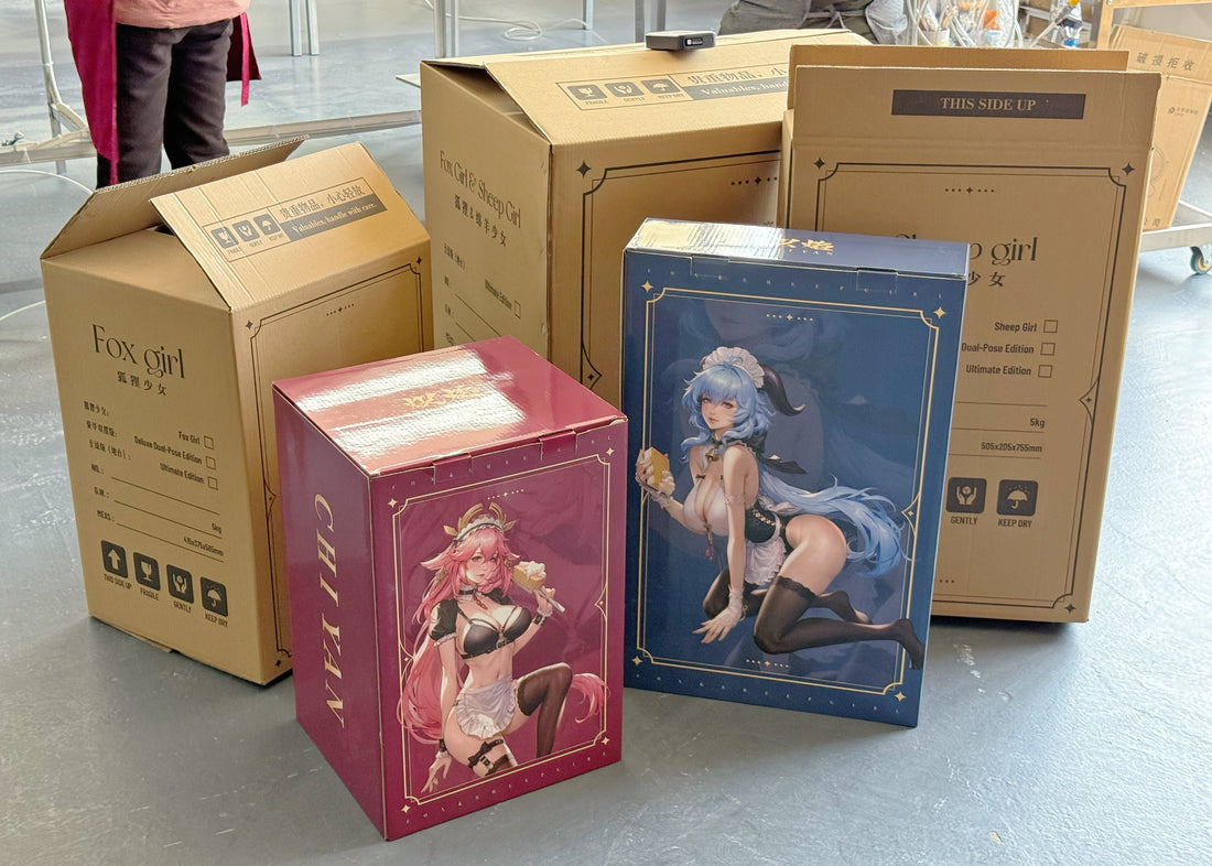 Genshin Impact ChiYan Studio Bathroom Maid Yae Miko x Ganyu Resin Statue