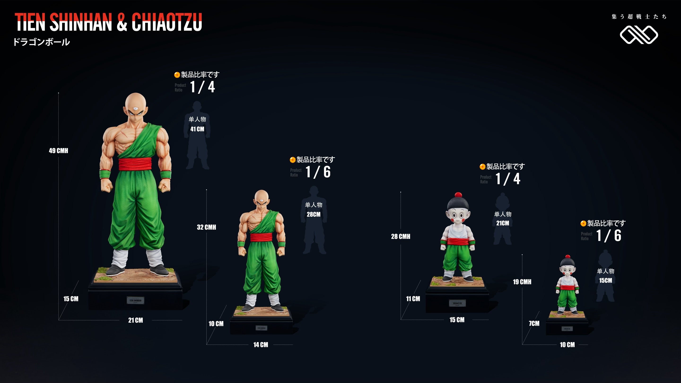 Dragon Ball Infinite Studio Tien Shinhan x Chaoz Z Warrior Series
