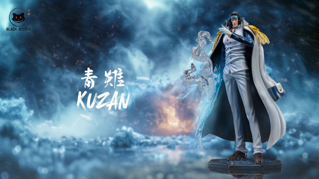 One Piece Black Studio Kuzan Aokiji x Borsalino Kizaru Resin Statue