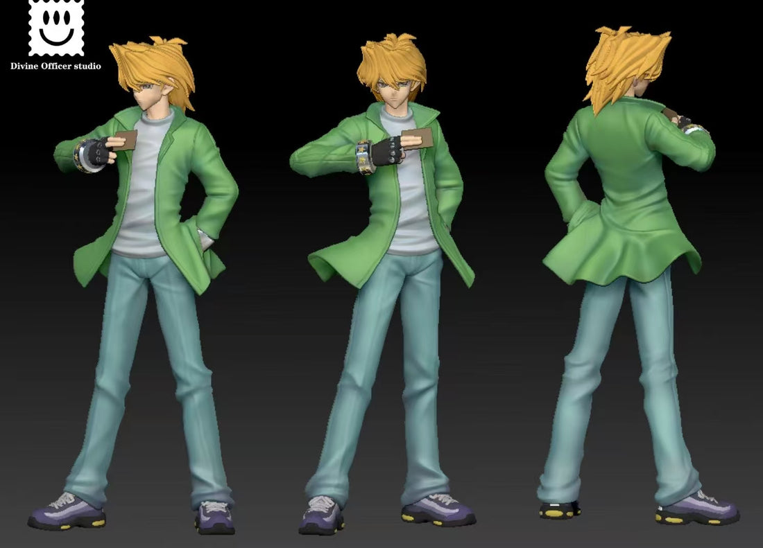 YuGiOh Divine Officer Studio Katsuya Jonouchi Joey Wheeler Resin Statue