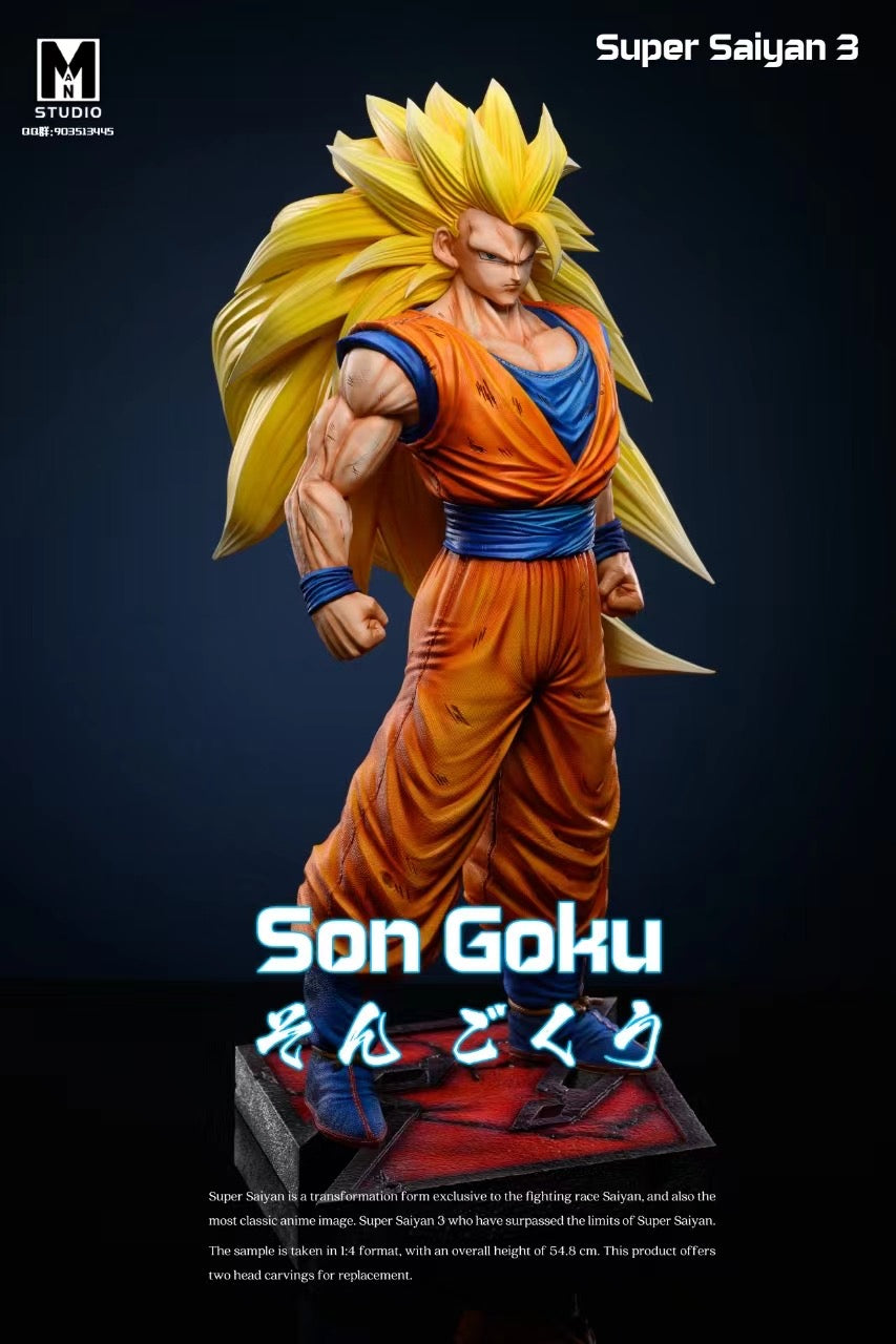 Dragon Ball MAN Studio Goku Super Sayian 3 Resin Statue