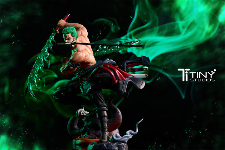 One Piece Tiny Studio Santoryu Zoro Resin Statue