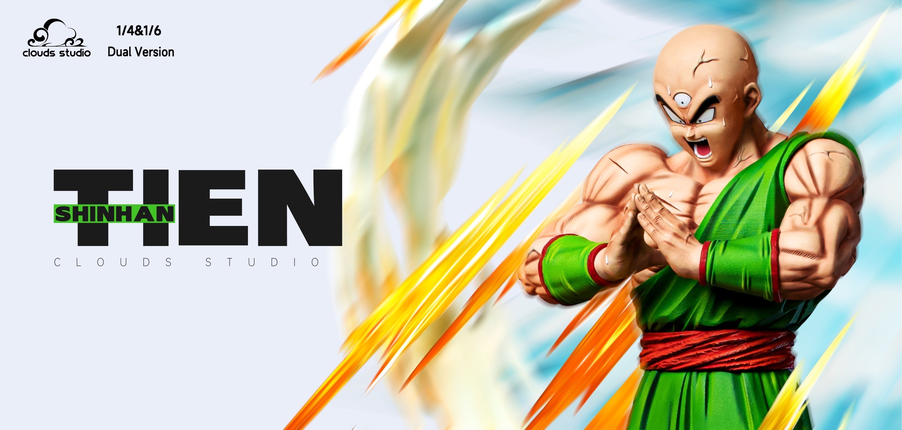 Dragon Ball Clouds Studio Ten Shin Han Resin Statue