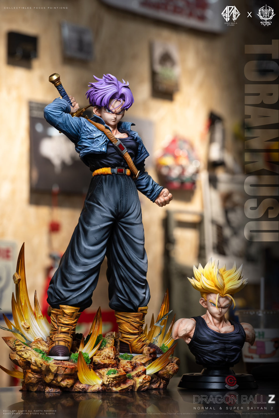 Dragon Ball Space Realm Studio x Ember Ruins Studio Trunks Resin Statue