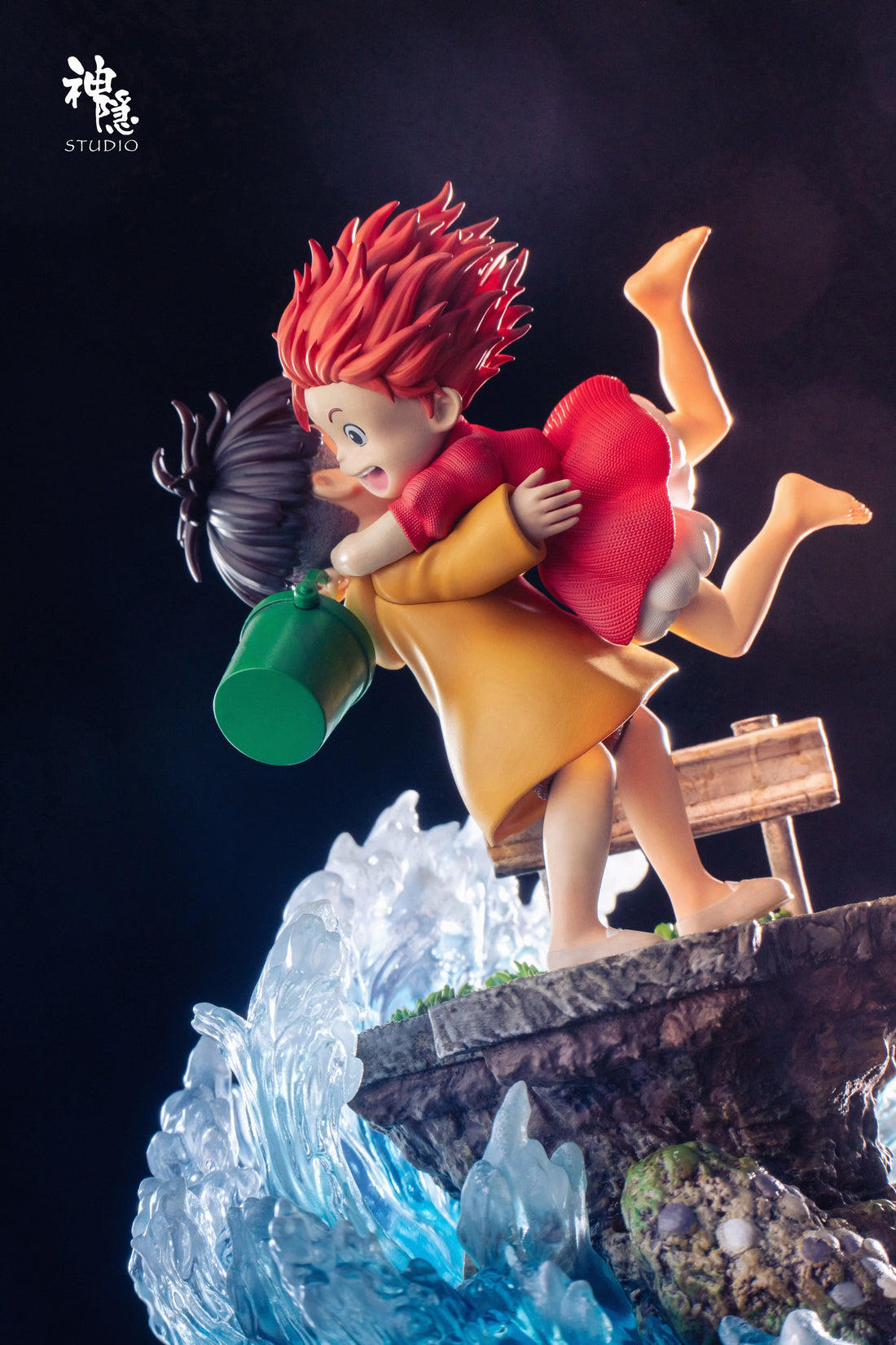 Ponyo on the Cliff ShenYin Studio Ponyo x Sosuke Resin Statue