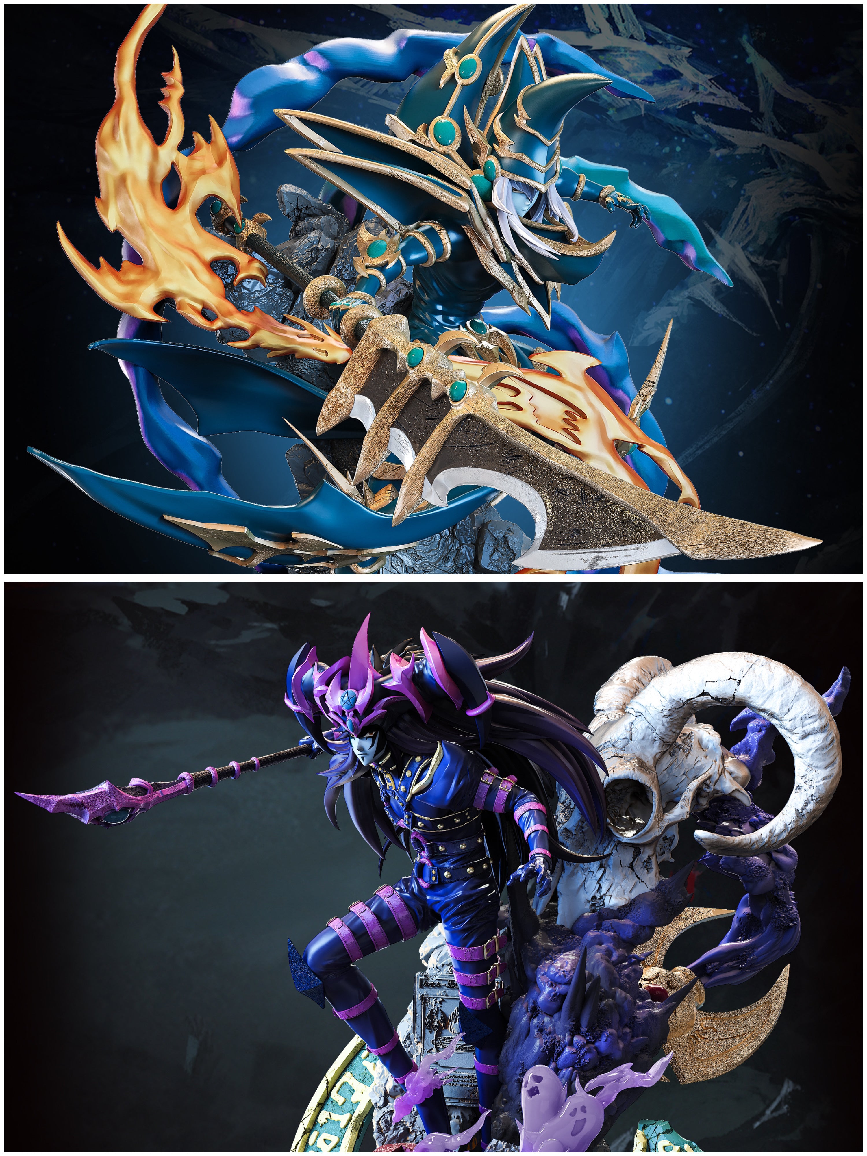 Yu Gi Oh Wasp Studio Dark Paladin x Black Magician of Chaos Resin