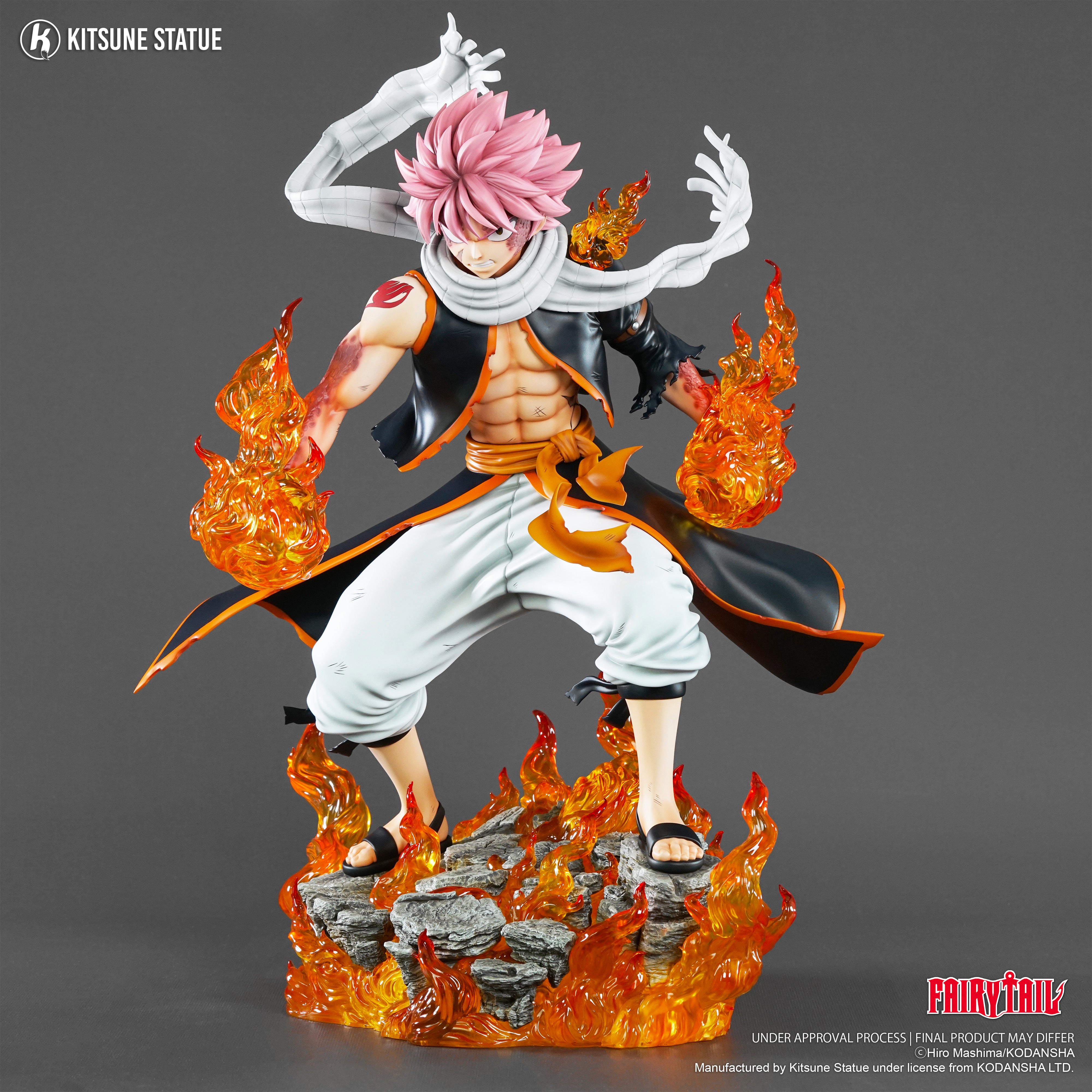 Fairy Tail Kitsune Studio Natsu Dragneel Licensed Resin Statue