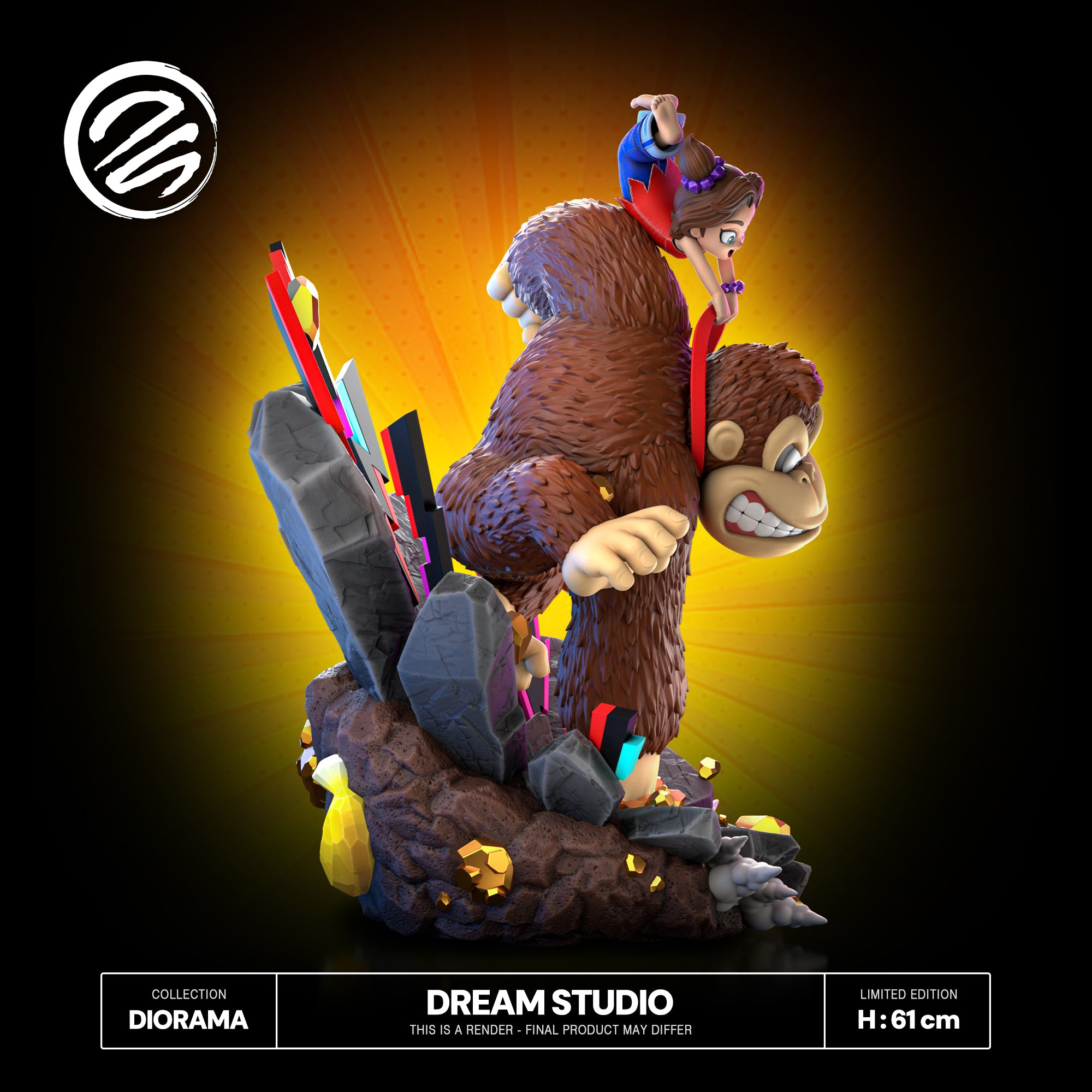Donkey Kong Dream Studio Donkey Kong Bananza Resin Statue