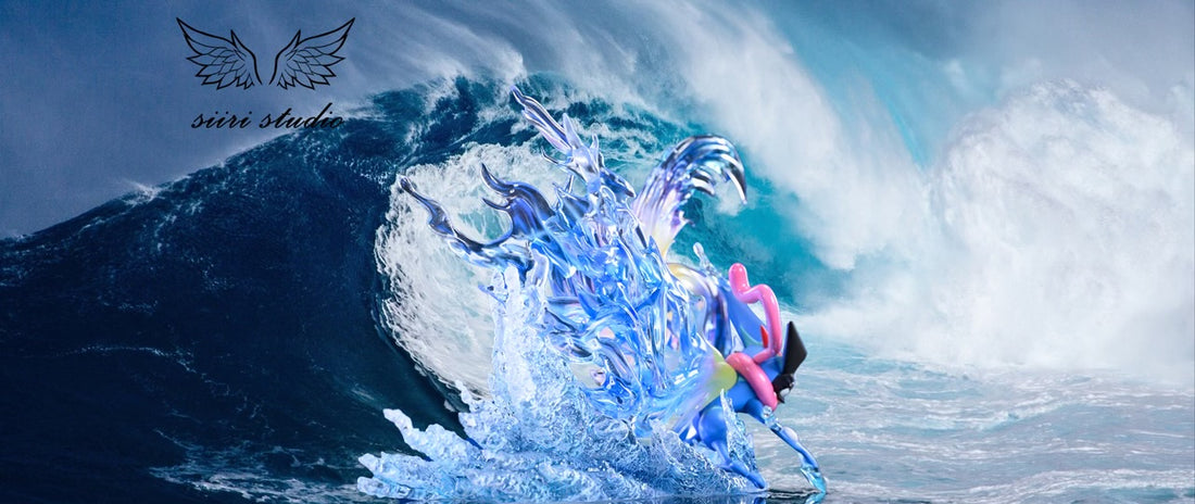 Pokémon Siiri Studio Greninja of Ash Resin Statue