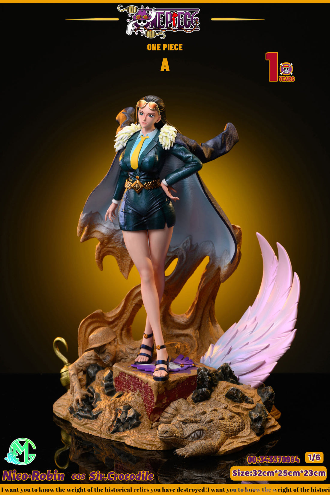 One Piece GM Studio Robin Cosplay Crocodile Resin Statue