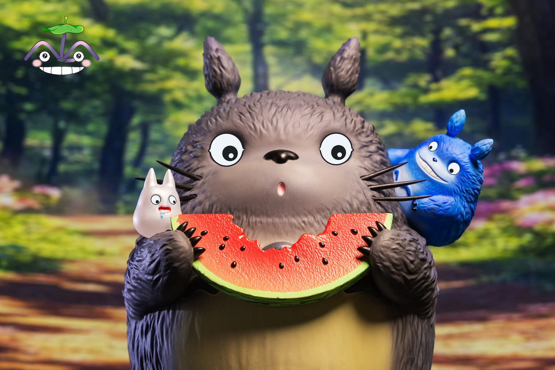 My Neighbor Totoro LM Studio Totoro Eating Watermelon Resin Statue