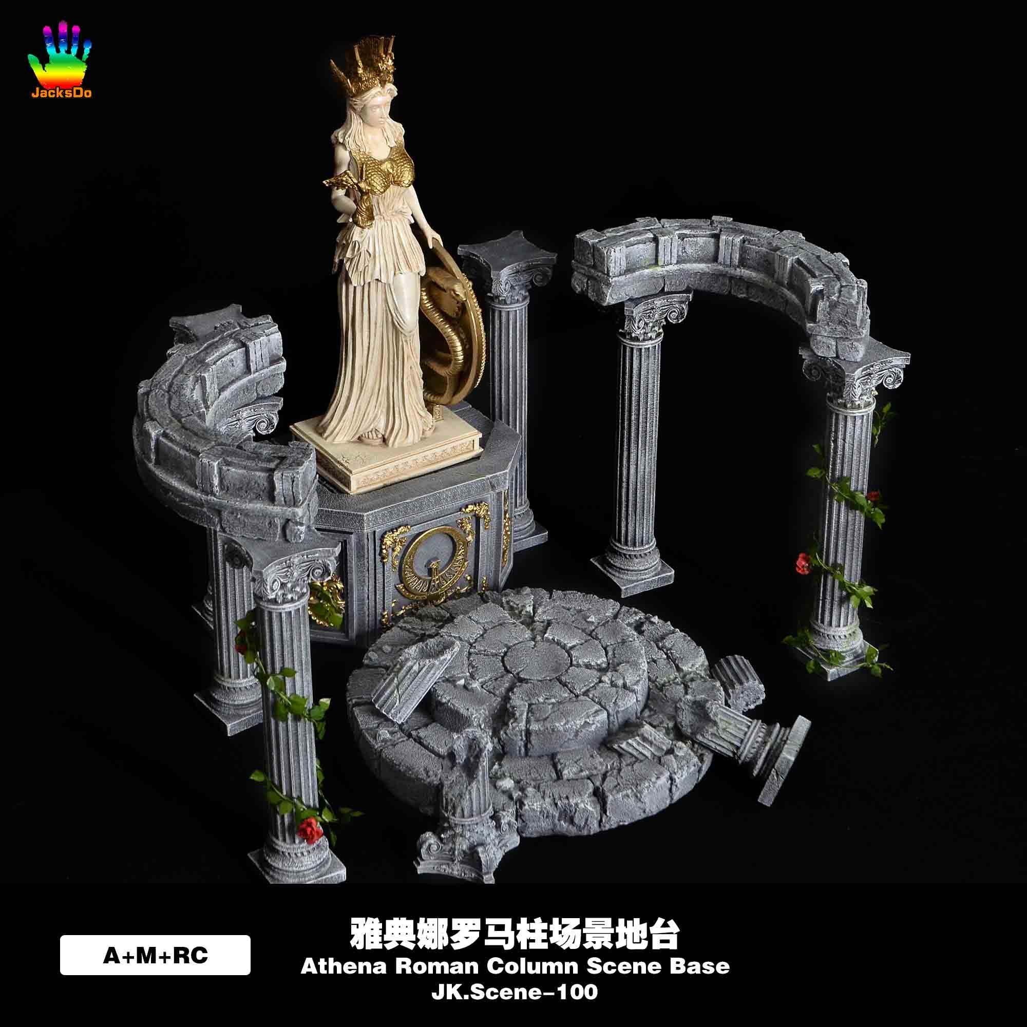 Saint Seiya JacksDo Studio Athena Roman Column Scene Base Resin
