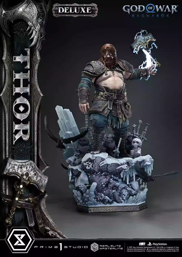 God of War Ragnarok Prime 1 Studio Thor Licensed Resin Statue ...